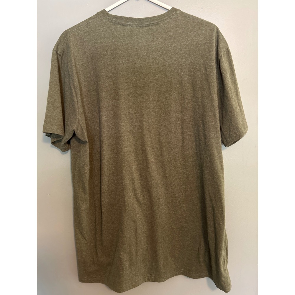 Pivotal Partners Mens XL Christmas Tractor Graphic T-Shirt Heather Olive Green - Picture 4 of 6